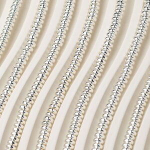 Бусины нить гематит Circle Silver - 20 см