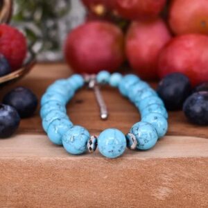 Браслет из бирюзы / Браслет женский из натуральных камней