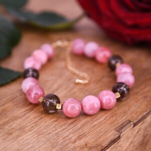 Браслет агат раухтопаз / Браслет из натуральных камней