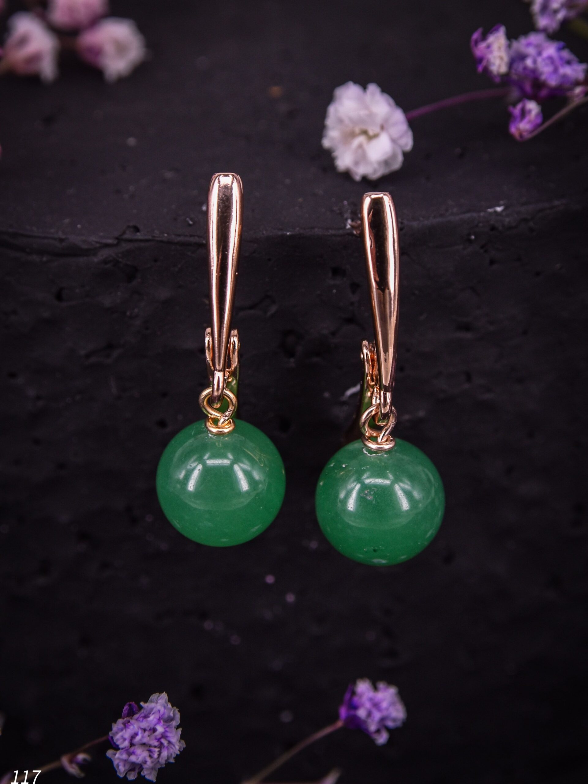 Серьги с нефритами — изображение 4