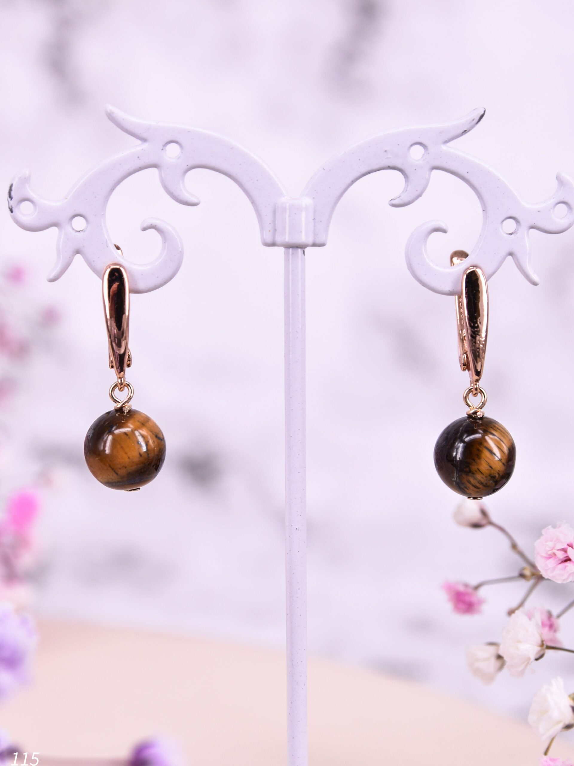 Серьги с тигровым глазом — изображение 4