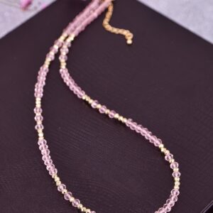 Бусы женские из Розового Кварца