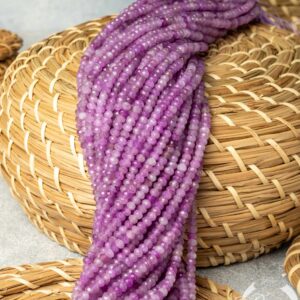 Бусины нить из натурального Аметиста, 4мм, 20см